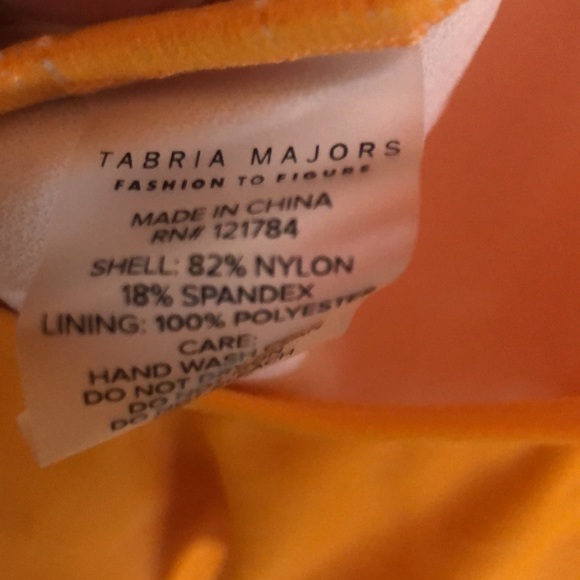 Tabria Majors for FTF Orange Swimsuit - Picture 6 of 6